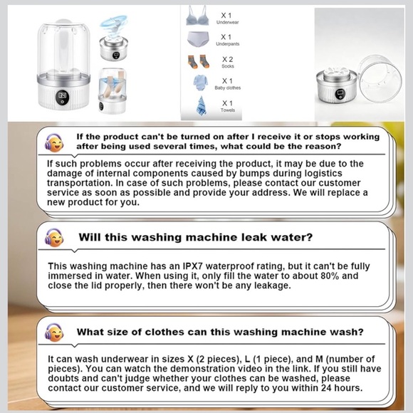 Portable Washing Machine 💦 - Picture 4 of 8